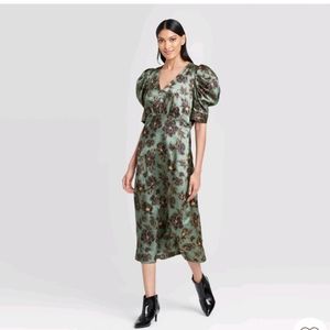 Who what wear floral print short sleeves dress XL